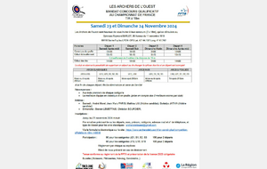   Samedi 23 et Dimanche 24 Novembre 2024 - Concours (2 x 18m), 